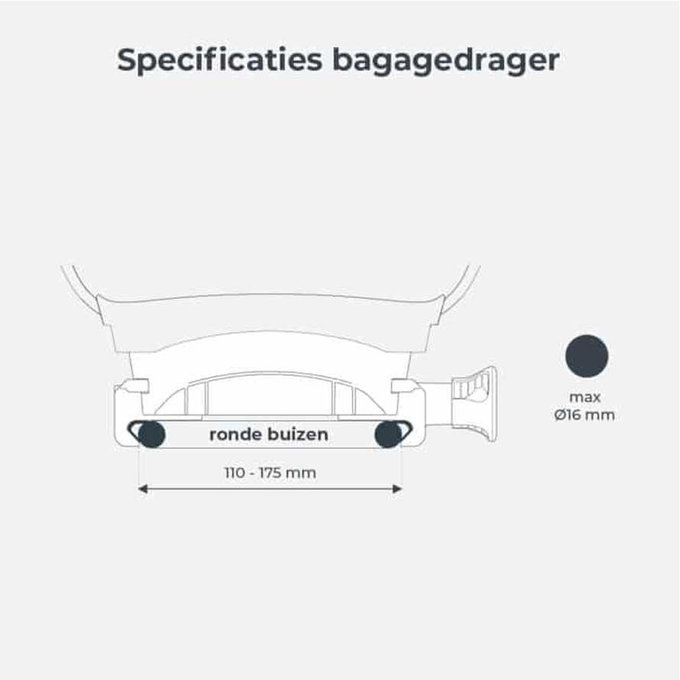 Zadnji kolesarski sedež U-me Easyfix
