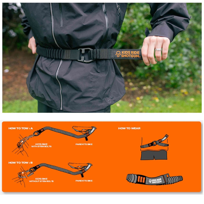 Vrv za vleko kolesa Quick Fit črna