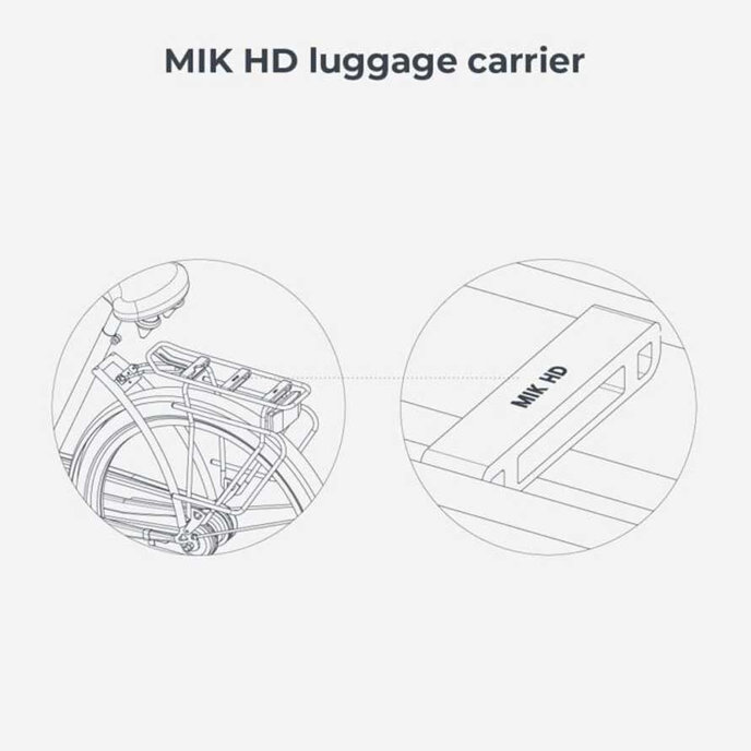 Zadnji sedež Ta-ke za kolesa s prtljažnikom MIK