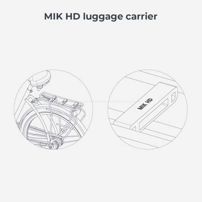 Zadnji sedež Ta-ke za kolesa s prtljažnikom MIK