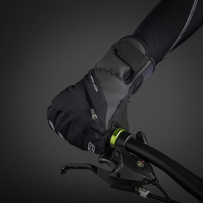 Zimske kolesarske rokavice za odrasle City Liner črne