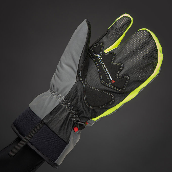 Zimske kolesarske rokavice za odrasle Alaska Plus Grey