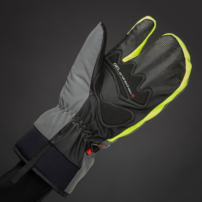 Zimske kolesarske rokavice za odrasle Alaska Plus Grey