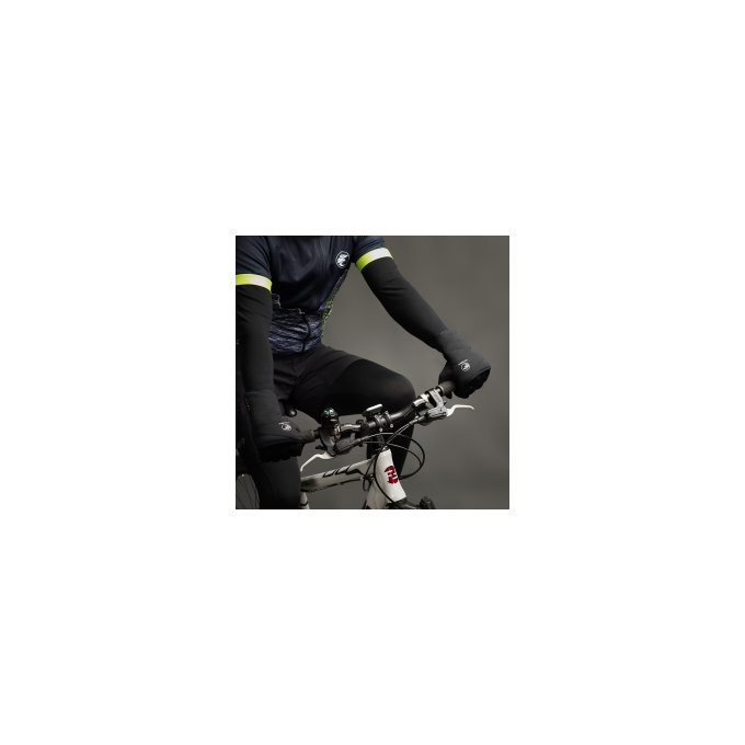 Zimske kolesarske rokavice Polarfleece Titan black