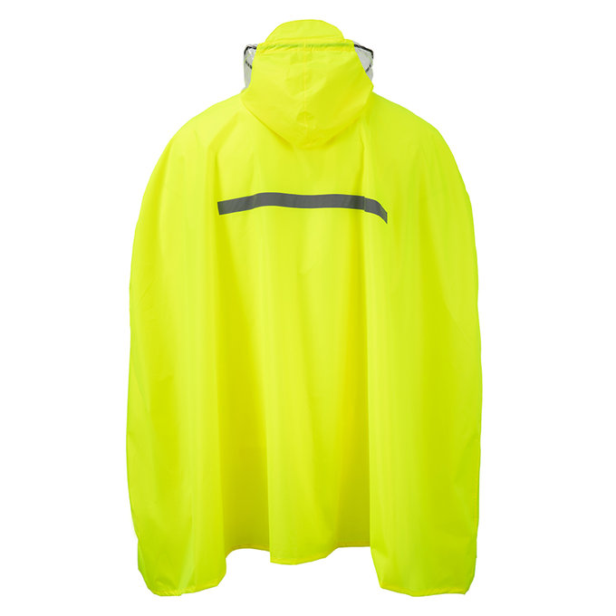 Dežni pončo za odrasle neon rumene barve