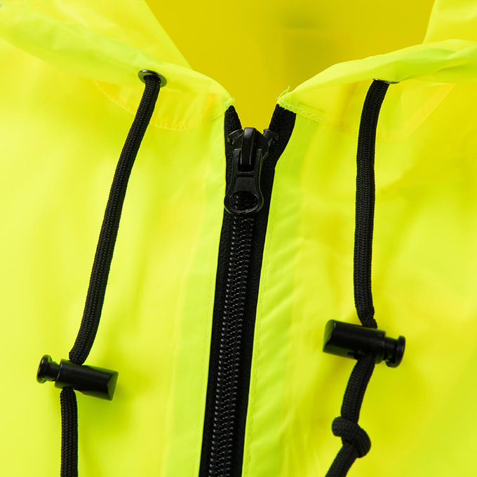 Dežni pončo za odrasle neon rumene barve