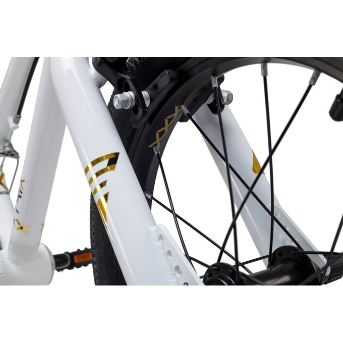 Otroško kolo XtriX mini 16 bela / zlata (od 105 cm)