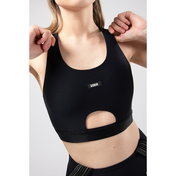 GOBIK modrček CRUX WOMEN JET BLACK