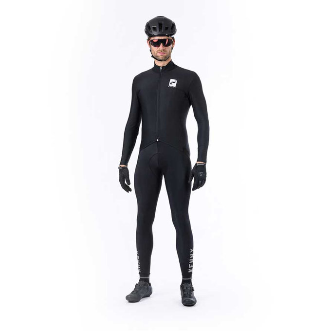 Zimska kolesarska majica ESCAPE Črna