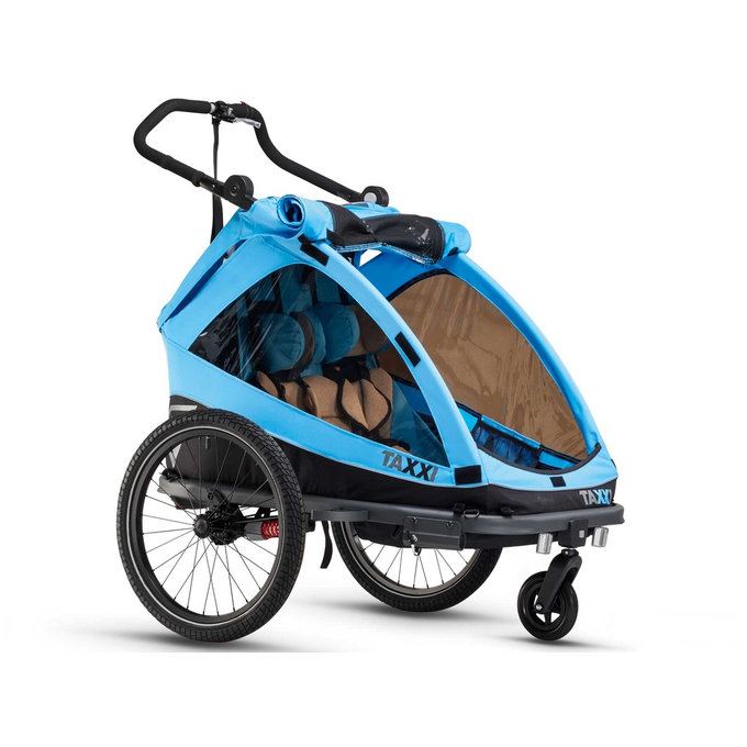 TaXXi Elite 2 Kolesarski voziček moder