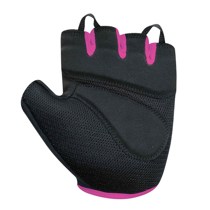 Ženske kolesarske rokavice Lady Gel črne/rožnate