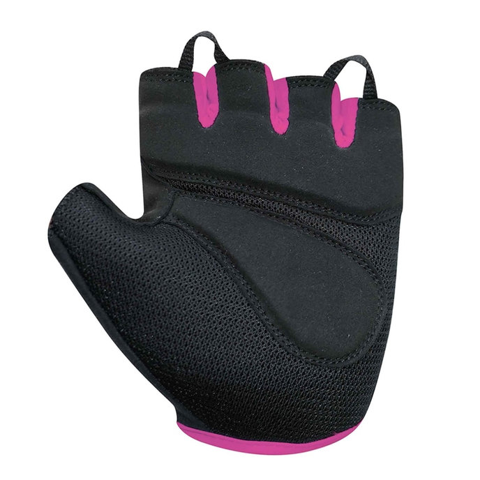 Ženske kolesarske rokavice Lady Gel črne/rožnate