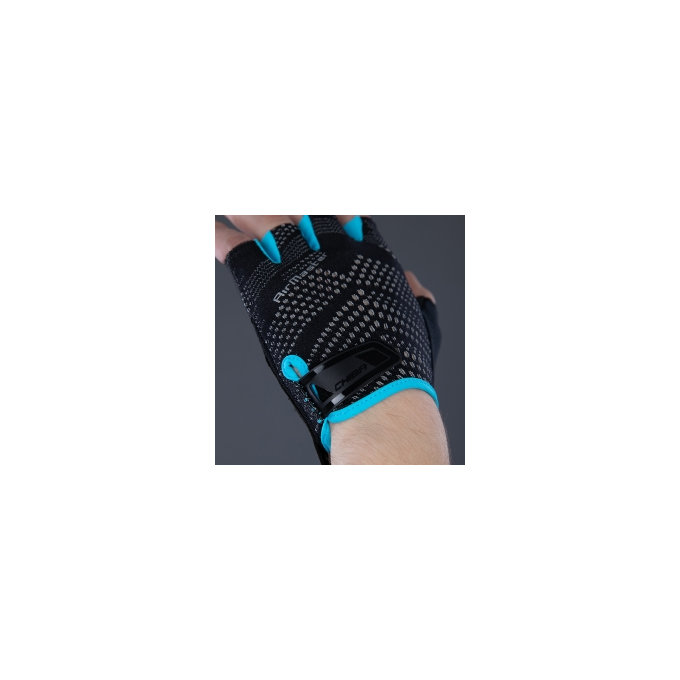 Kolesarske rokavice za odrasle Air Master črne/turkizne