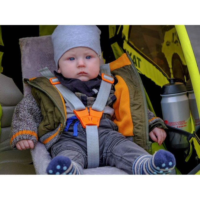 TaXXi Elite 1 Kolesarski voziček moder