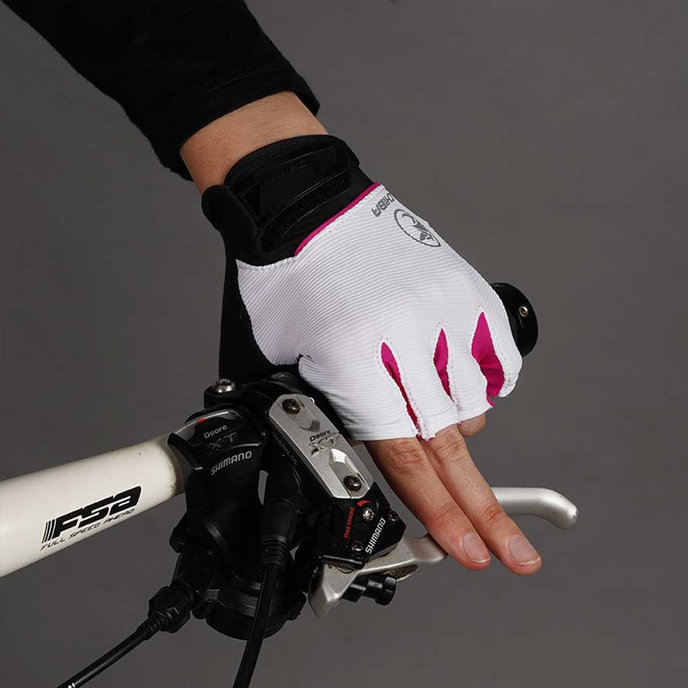 Ženske kolesarske rokavice Lady BioXCell belo