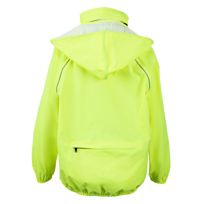 Otroška dežna jakna neon rumena
