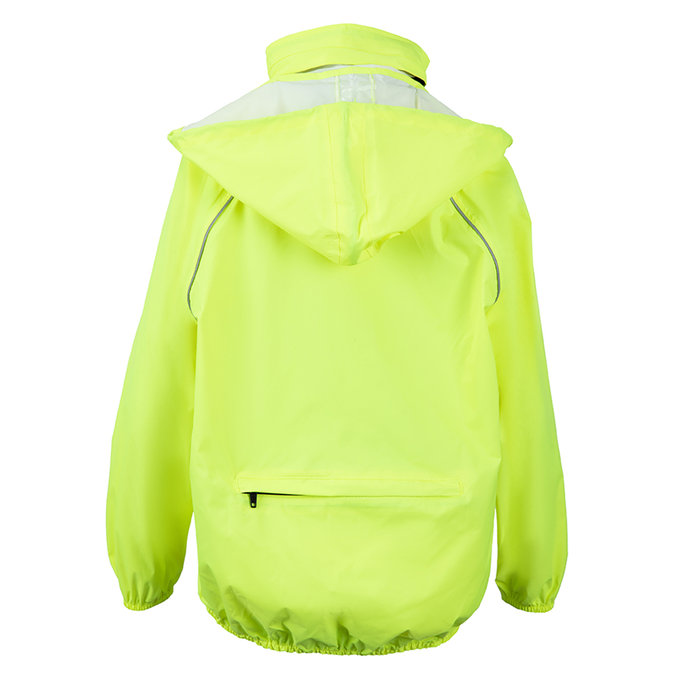 Otroška dežna jakna neon rumena