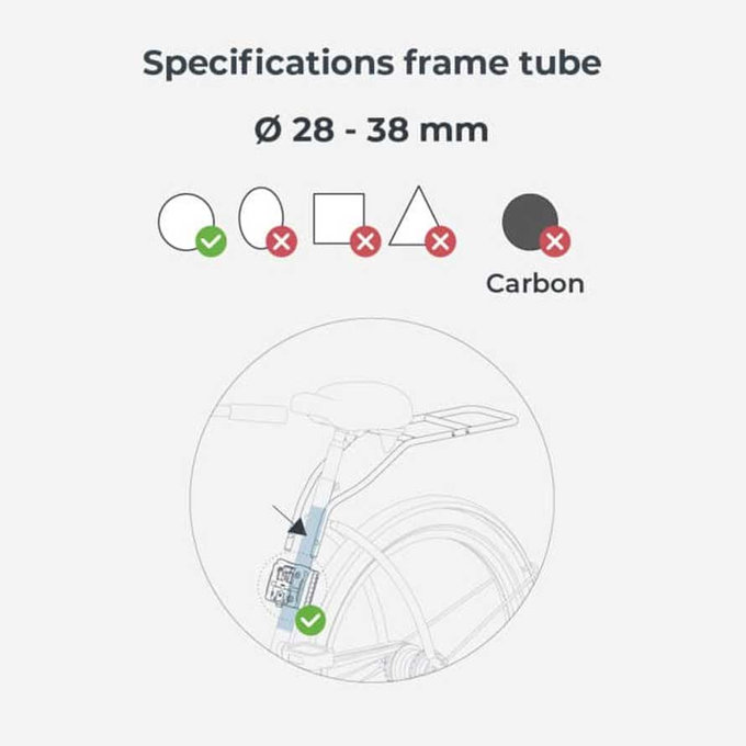 Zadnji kolesarski sedež Ta-ke z adapterjem in nosilcem okvirja SET