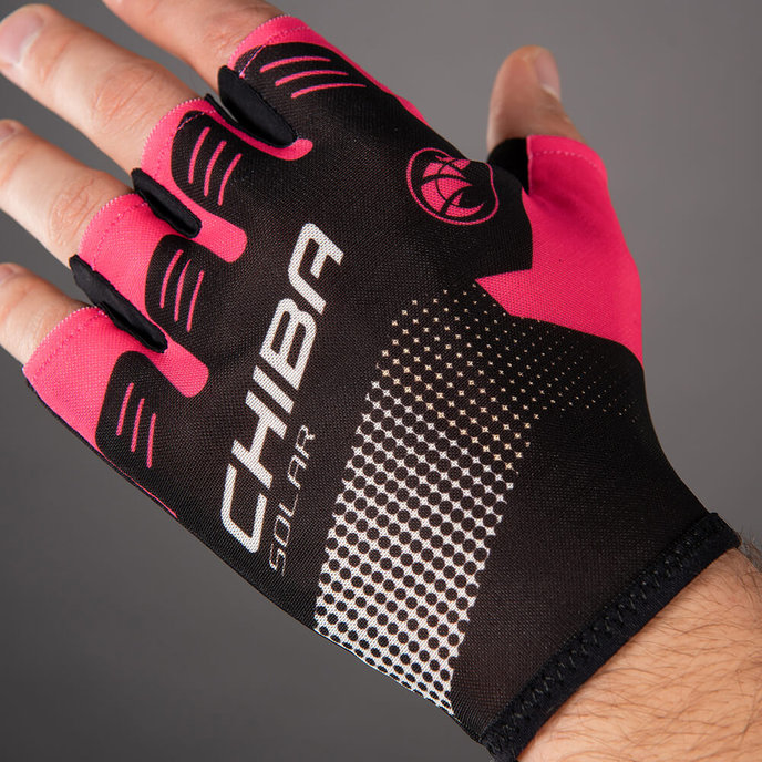 Kolesarske rokavice za odrasle Solar magenta rožnate