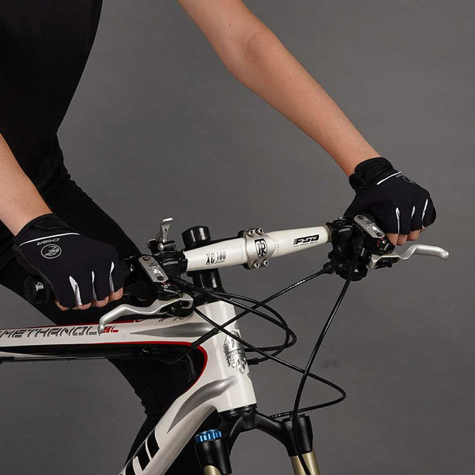 Ženske kolesarske rokavice Lady BioXCell črne