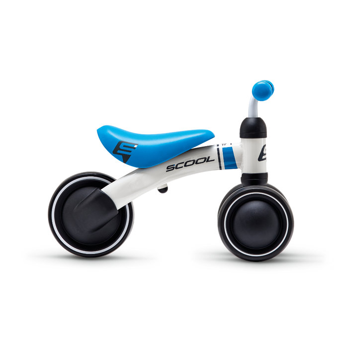 Otroško potisno kolo pedex za najmlajše bela / modra