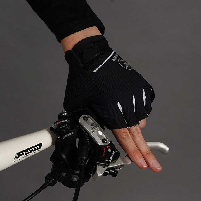 Ženske kolesarske rokavice Lady BioXCell črne