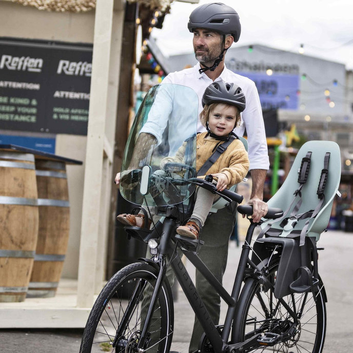 Zadnji kolesarski sedež z adapterjem za prtljažnik
