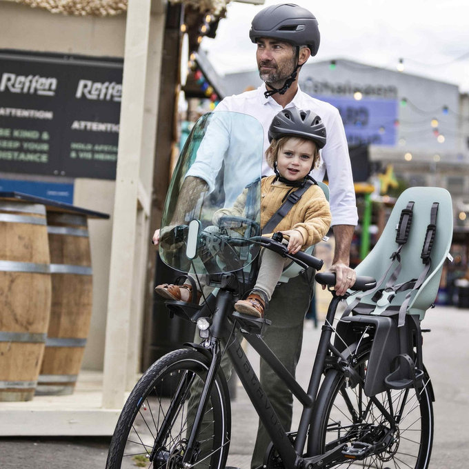 Zadnji kolesarski sedež z adapterjem in nosilcem okvirja SET