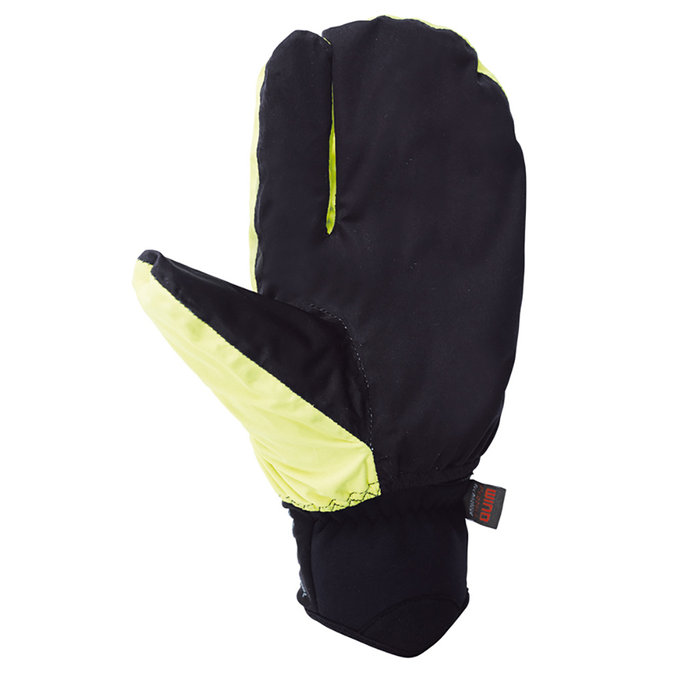 Zimske kolesarske rokavice za odrasle Express+ črne/neonske