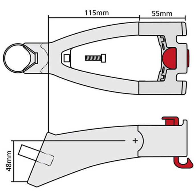 Podaljšek za krmilo in sedežno oporo Ø 25 - 32 mm