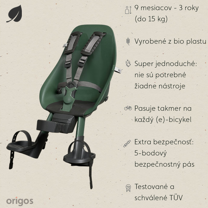 BIO prednji kolesarski sedež z adapterjem