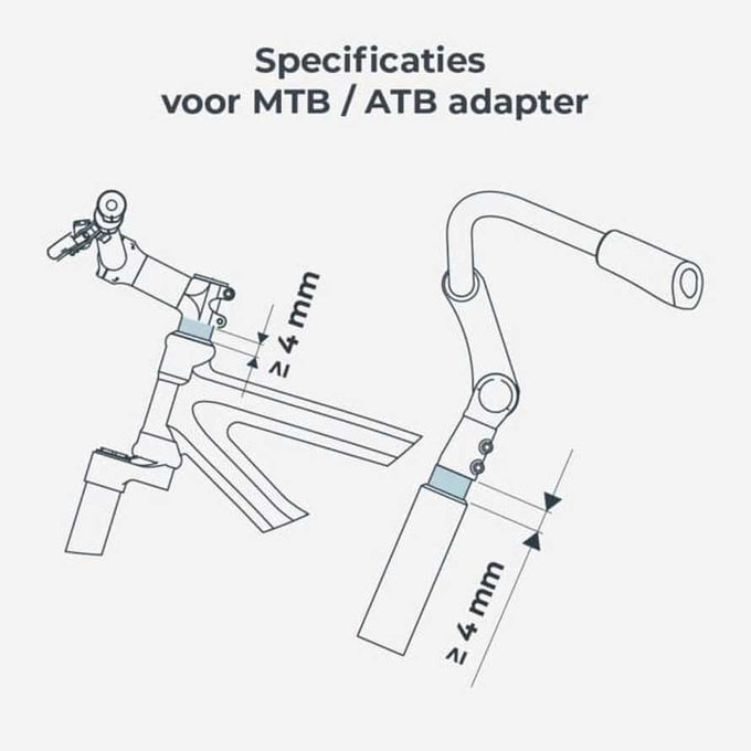 Sprednji sedež Take z MTB/ATB adapterjem