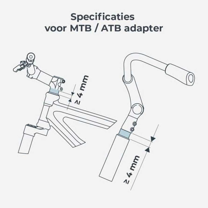 Sprednji sedež Take z MTB/ATB adapterjem