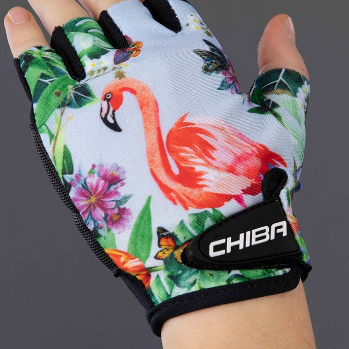 Kolesarske rokavice za otroke COOL KIDS Flamingo