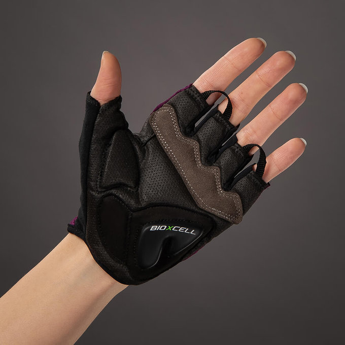 Ženske kolesarske rokavice Lady BioXCell vijolične