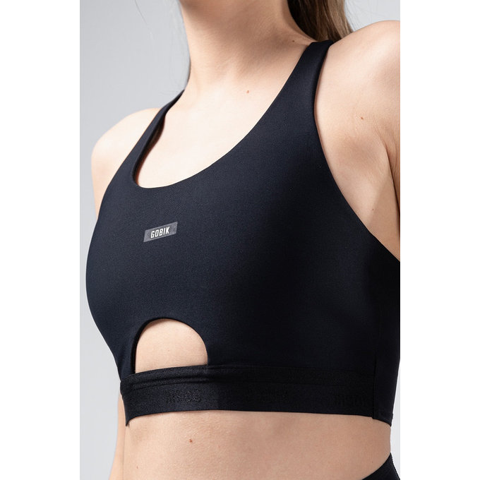 GOBIK modrček CRUX WOMEN JET BLACK