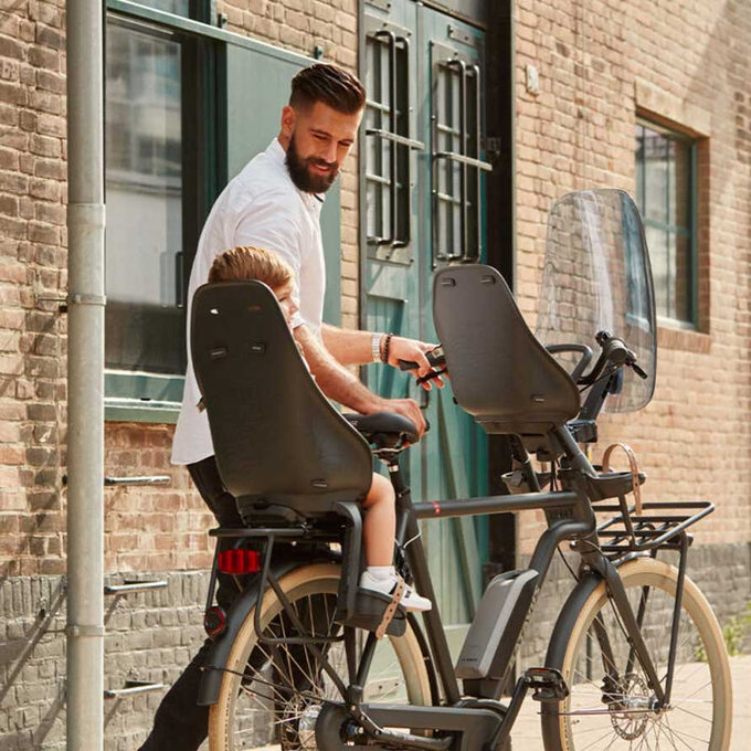 Zadnji sedež Ta-ke z adapterjem za nosilec za kolesa