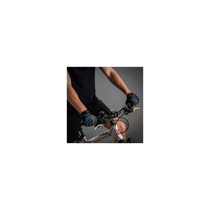 Kolesarske rokavice za odrasle Gel Premium temno sive