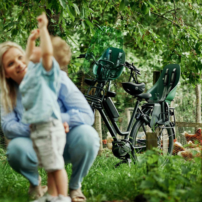 BIO zadnji kolesarski sedež z adapterjem za prtljažnik