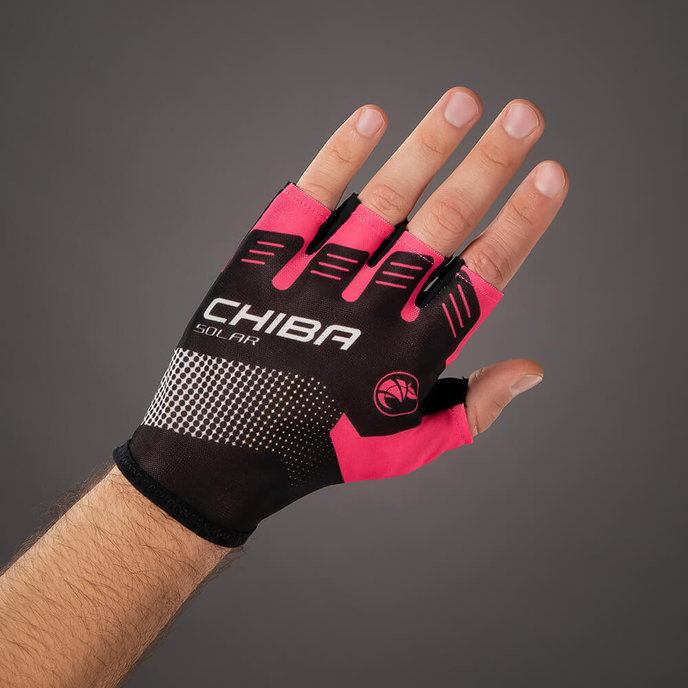 Kolesarske rokavice za odrasle Solar magenta rožnate