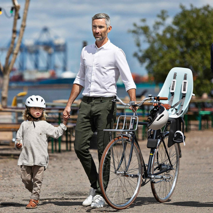 Zadnji kolesarski sedež z adapterjem in nosilcem okvirja SET