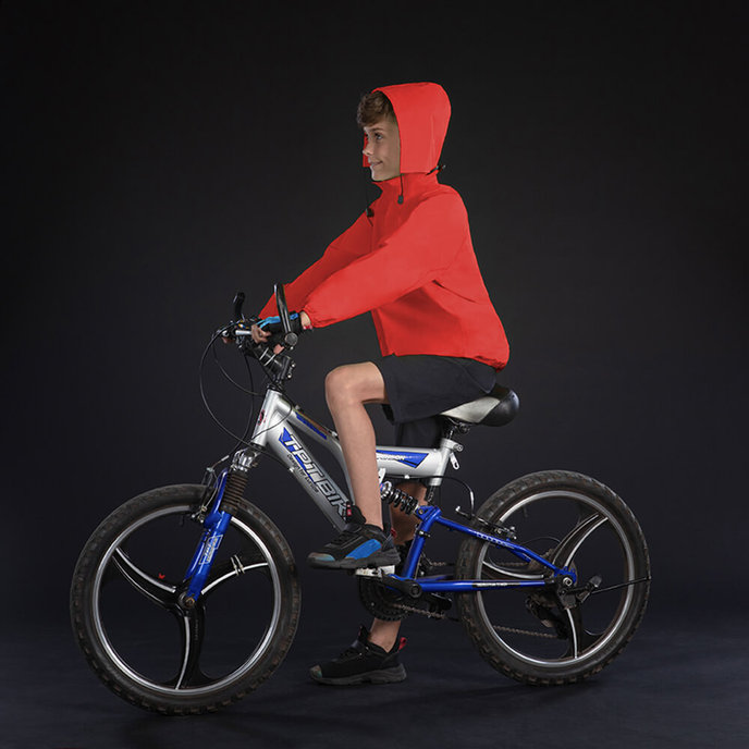 Otroška dežna jakna rdeča