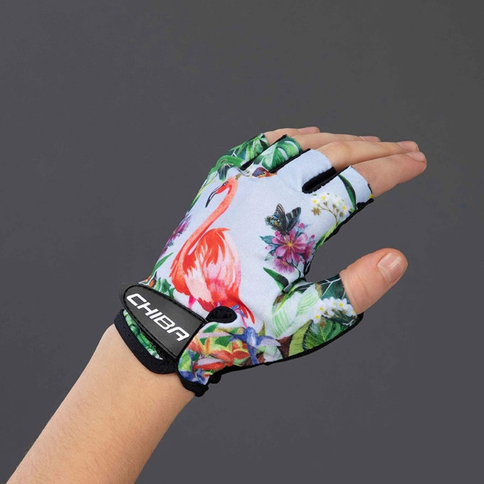 Kolesarske rokavice za otroke COOL KIDS Flamingo