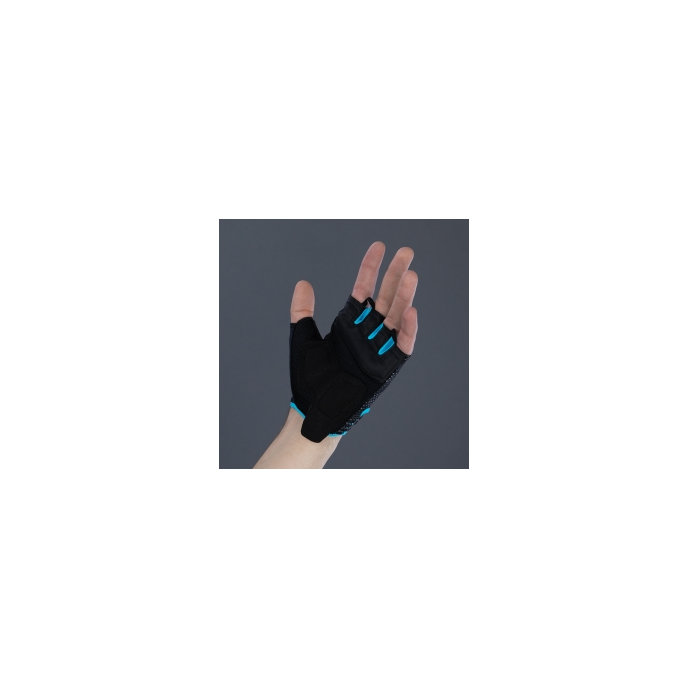 Kolesarske rokavice za odrasle Air Master črne/turkizne