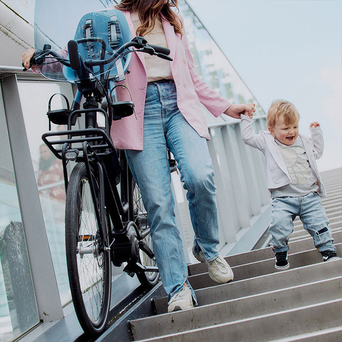 Sprednji kolesarski sedež z adapterjem