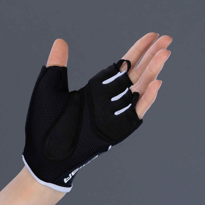 Ženske kolesarske rokavice Lady Gel črne/bele