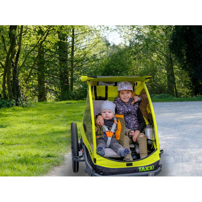 TaXXi Elite 2 Kolesarski voziček rumen