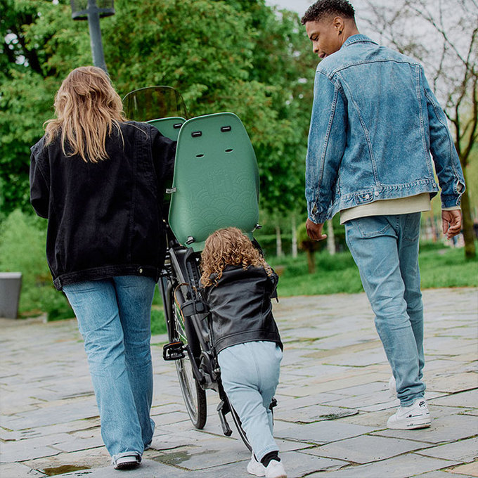 Zadnji kolesarski sedež z adapterjem za prtljažnik