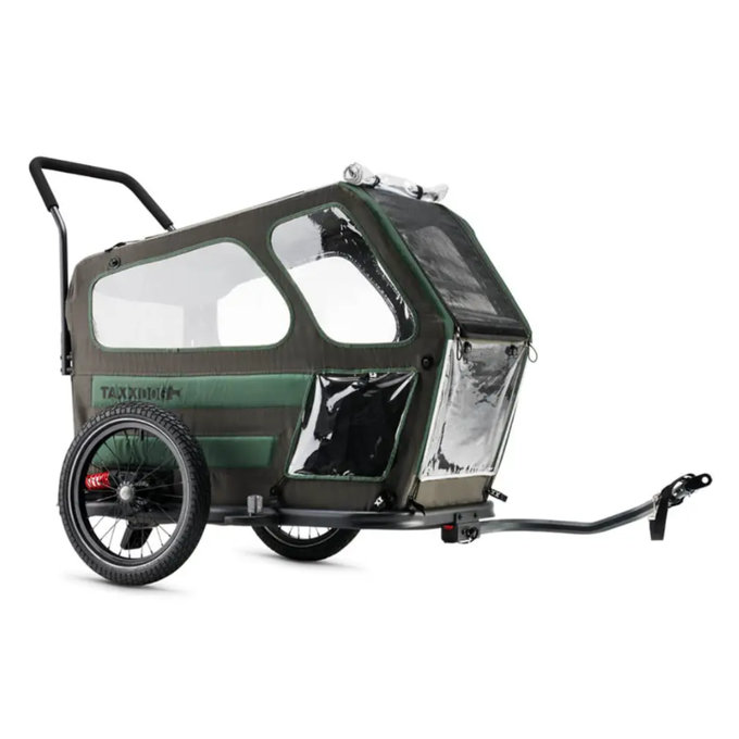 TaXXI Voziček za psa L temno siv/temno zelen