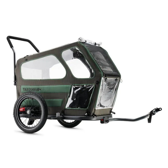 TaXXI Voziček za psa L temno siv/temno zelen